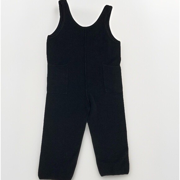 Free People Hailee Sweater Jumper Sleeveless Romper Pockets Large FP Beach Black - Picture 3 of 16